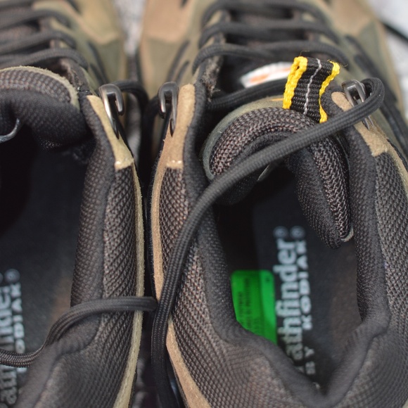 Mens Pathfinder Leather upper steel toe Work/hiking boots SZ 8 W - Picture 4 of 5